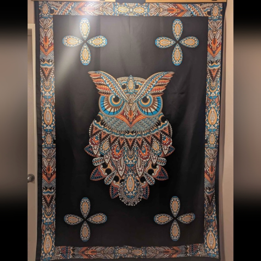 Wall tapestry Owl multi color